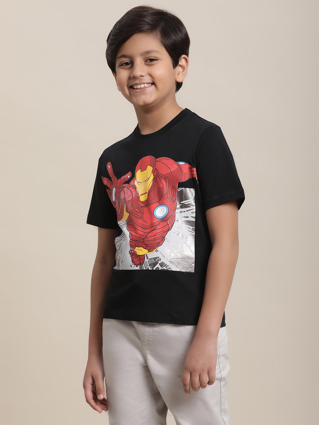 Iron Man Regular Fit Tshirt For Boys