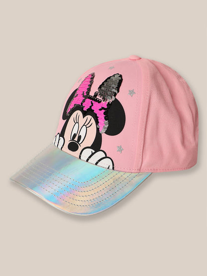 Kids Girls Mickey & Friends Pink Caps