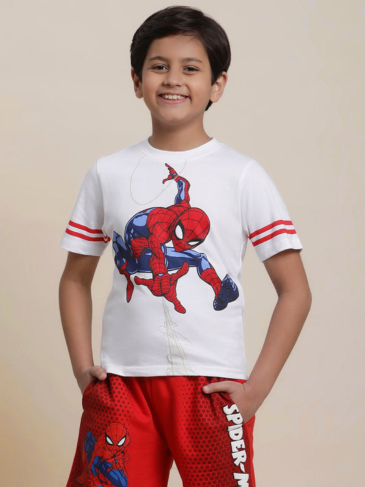 Spiderman Regular Fit Tshirt For Boys