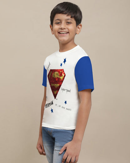 Superman Regular Fit Tshirt For Boys