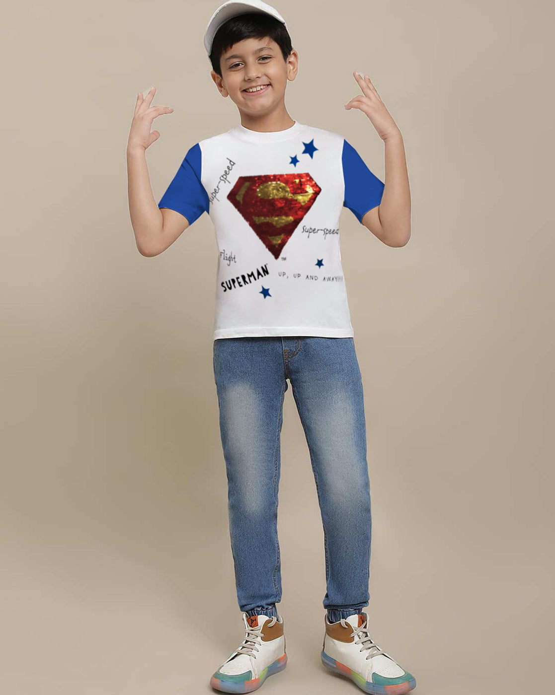 Superman Regular Fit Tshirt For Boys