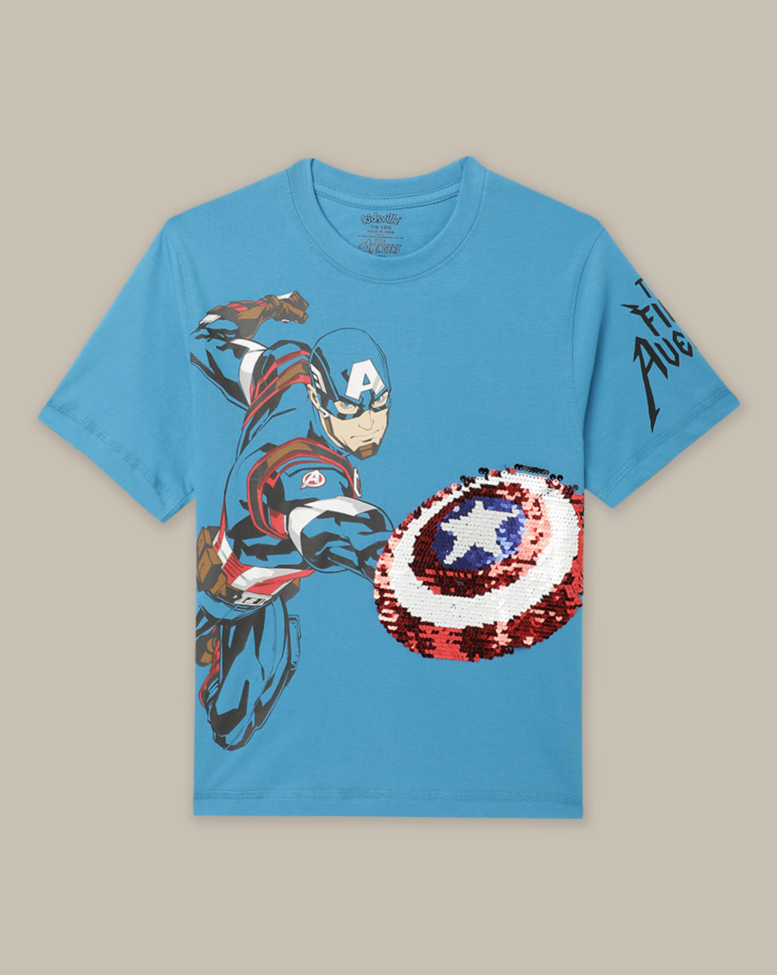 Captain America Regular Fit Tshirt For Boys