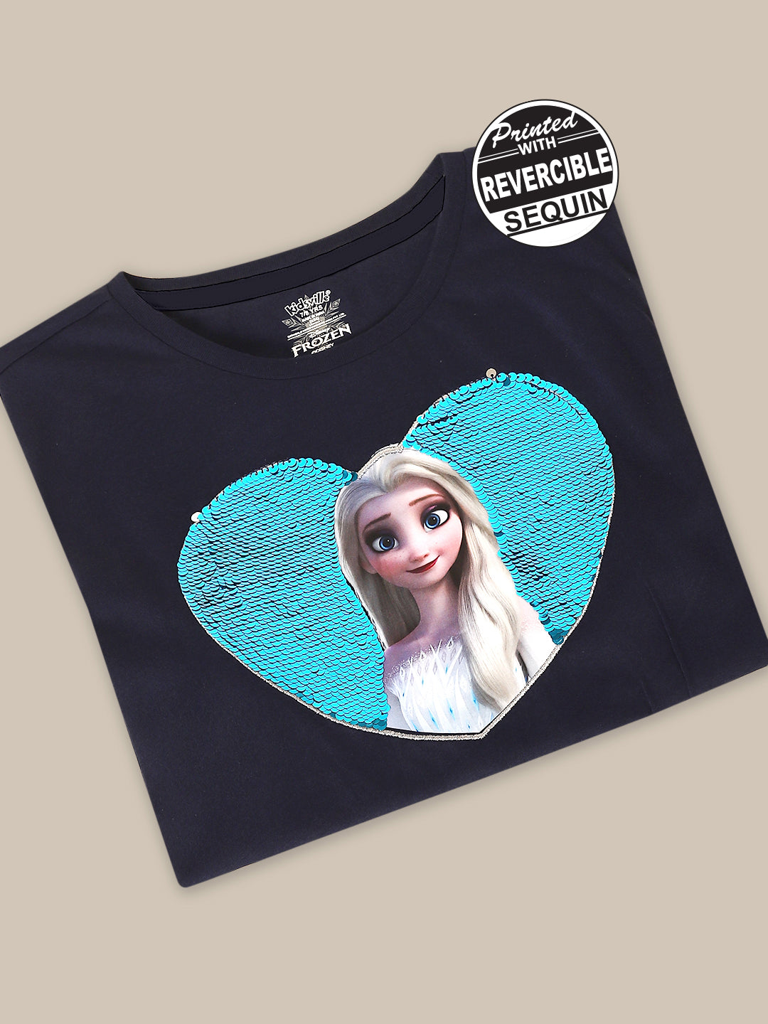 Frozen Boxy Fit Tshirt For Girls