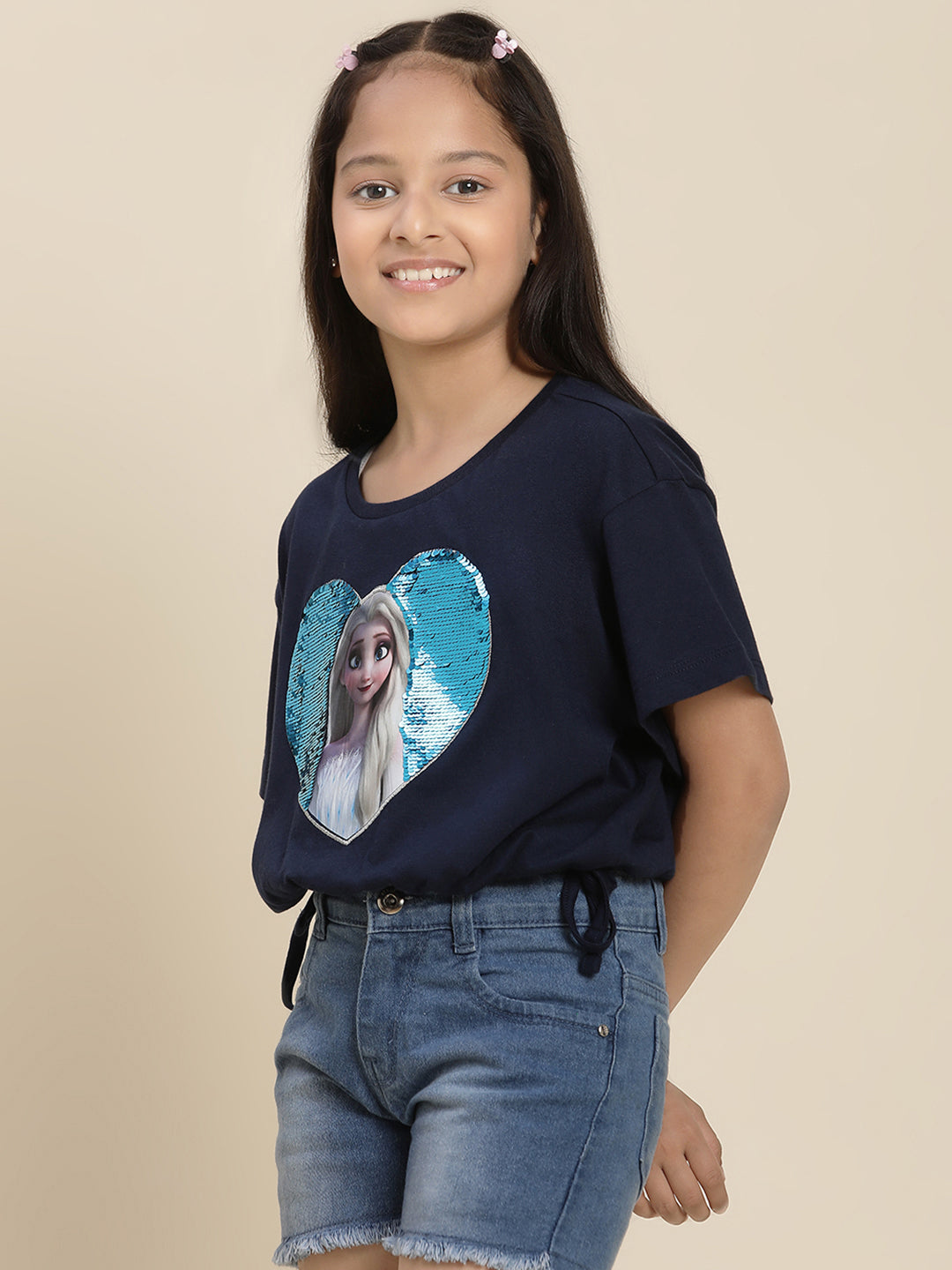 Frozen Boxy Fit Tshirt For Girls