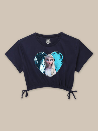 Frozen Boxy Fit Tshirt For Girls