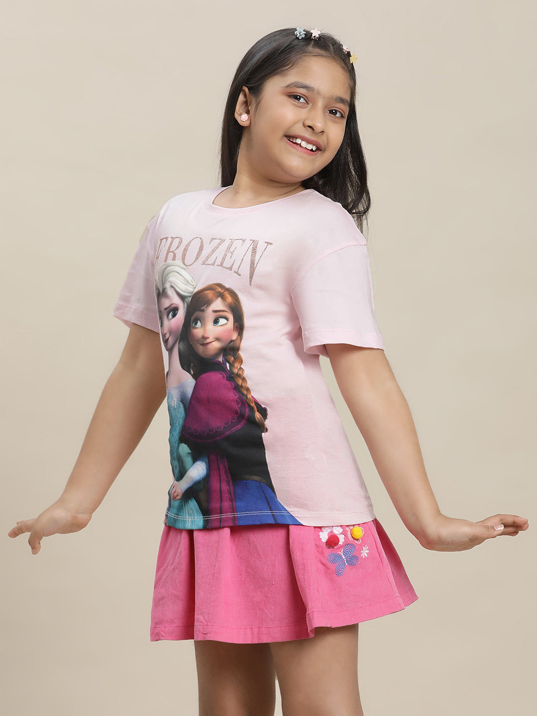 Frozen Regular Fit Tshirt For Girls