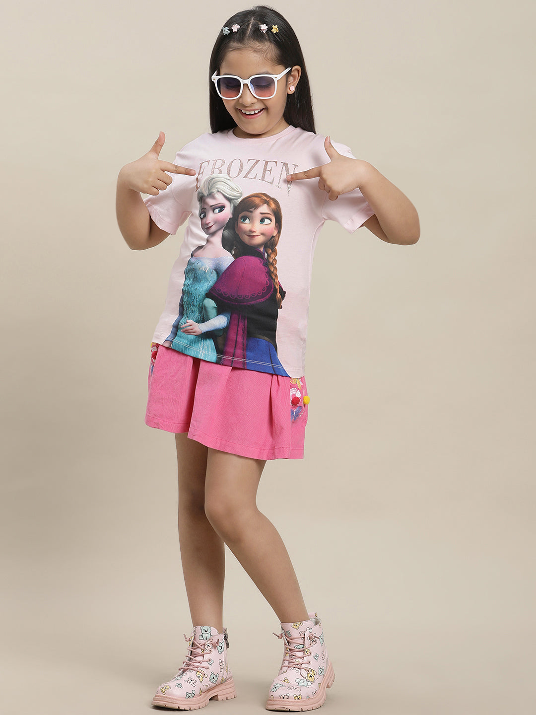 Frozen Regular Fit Tshirt For Girls