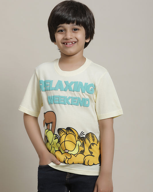 Garfield Regular Fit Tshirt For Boys