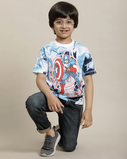 Captain America Regular Fit Tshirt For Boys