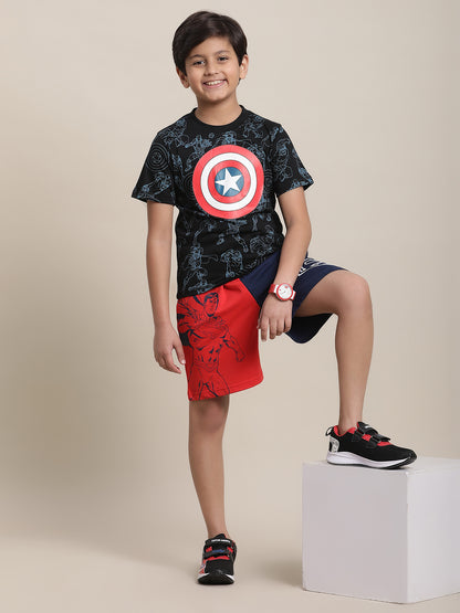 Captain America Regular Fit Tshirt For Boys