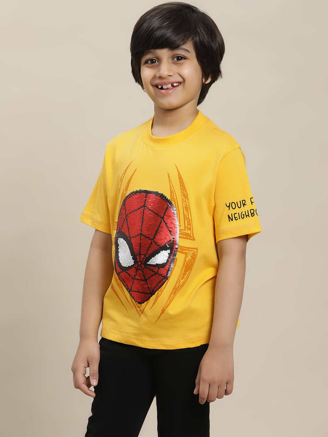 Spiderman Regular Fit Tshirt For Boys