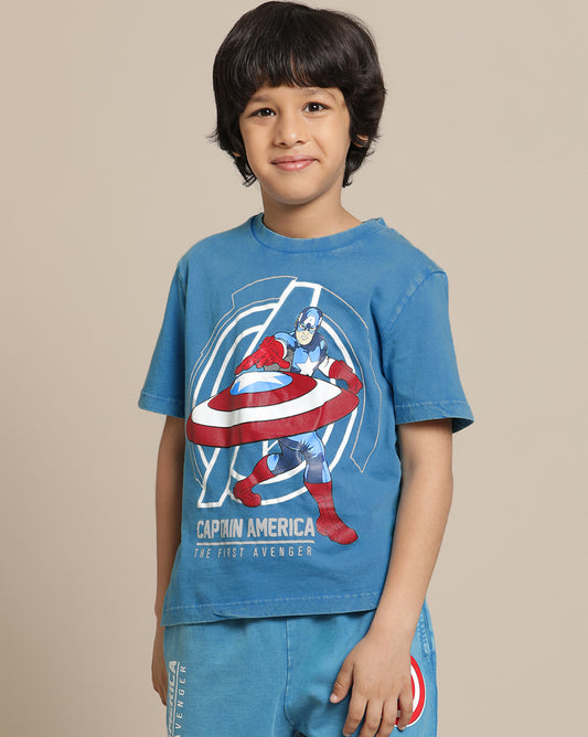 Captain America Regular Fit Tshirt For Boys