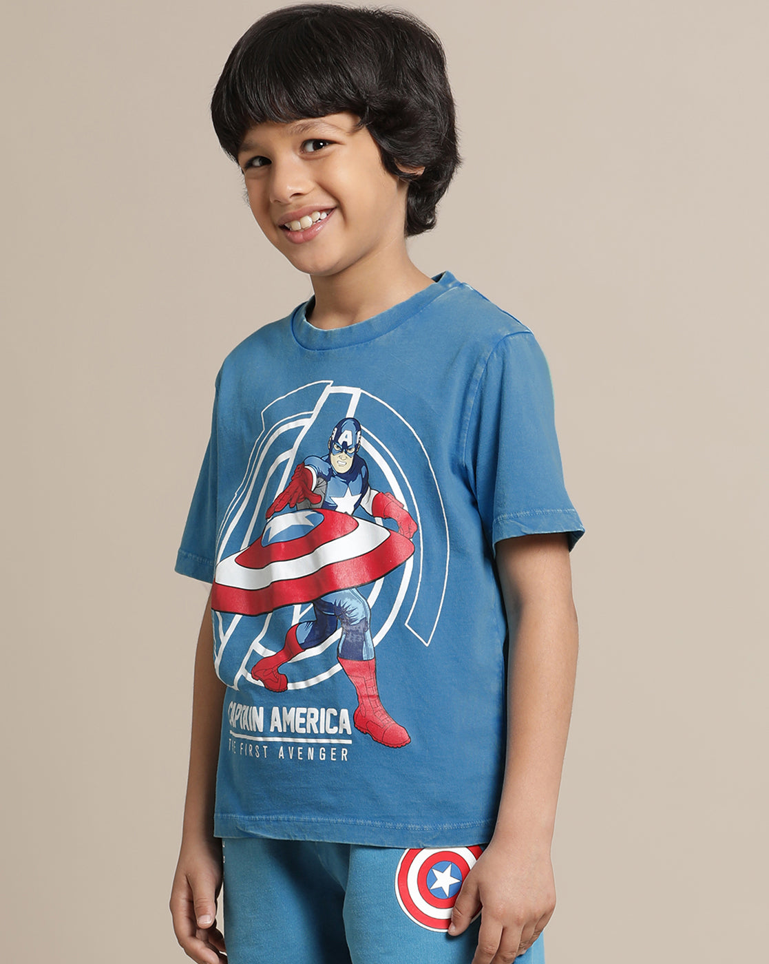 Captain America Regular Fit Tshirt For Boys