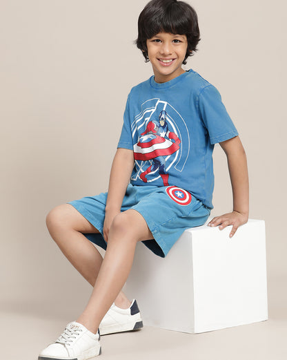 Captain America Regular Fit Tshirt For Boys