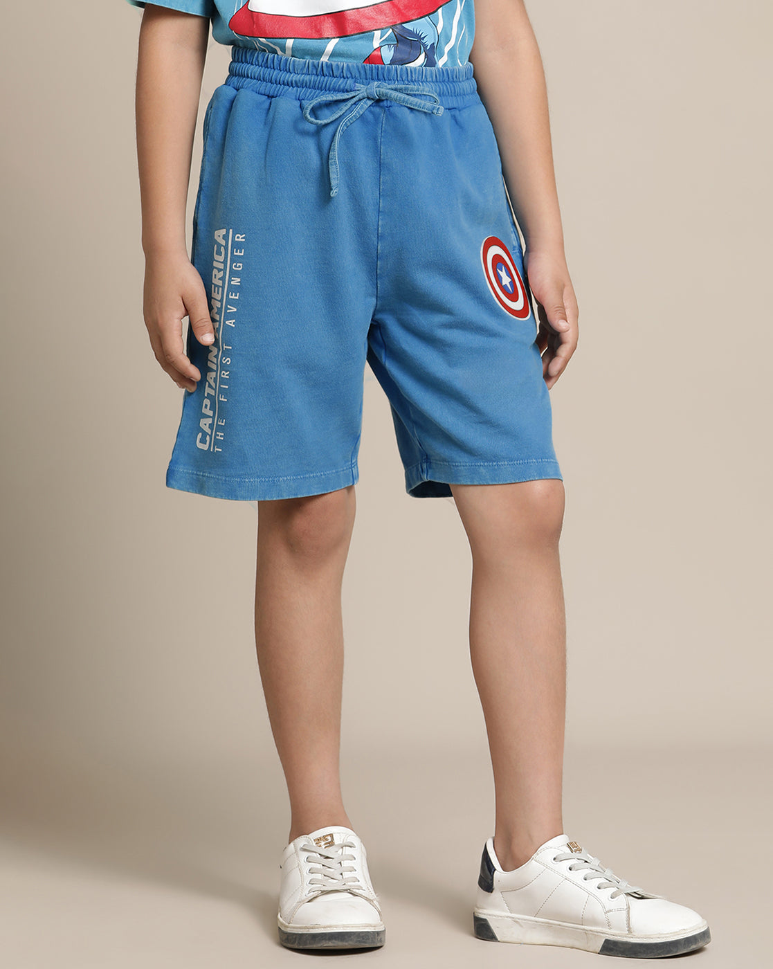 Captain America Regular Fit Shorts For Boys