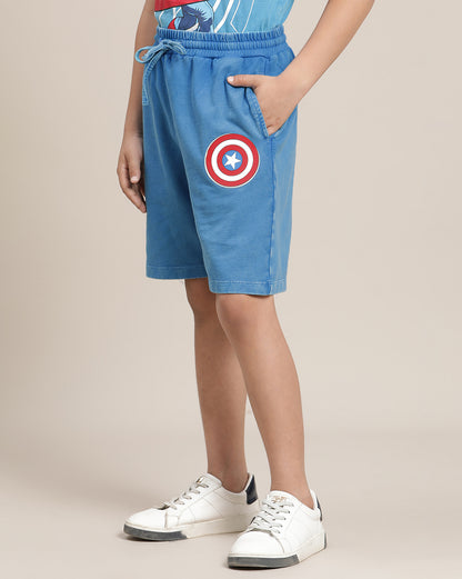 Captain America Regular Fit Shorts For Boys