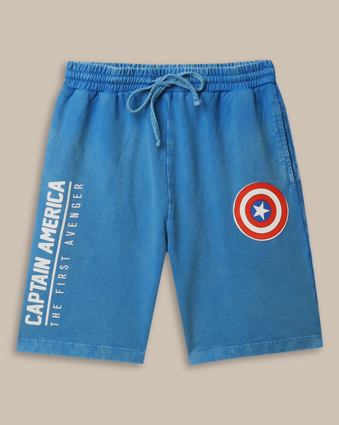 Captain America Regular Fit Shorts For Boys