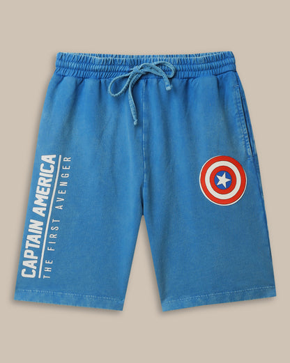 Captain America Regular Fit Shorts For Boys