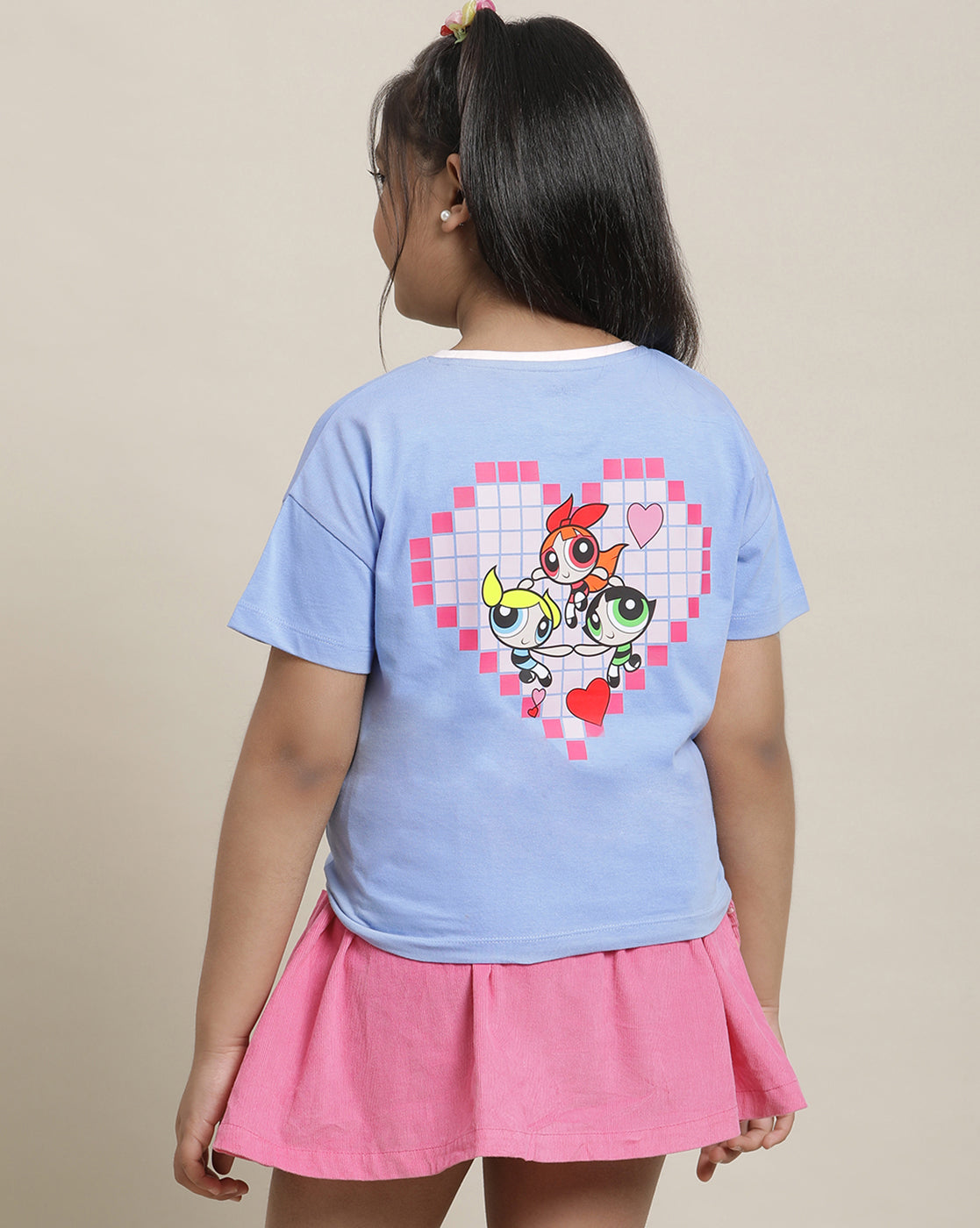 Powerpuff Girls Boxy Fit Tshirt For Girls