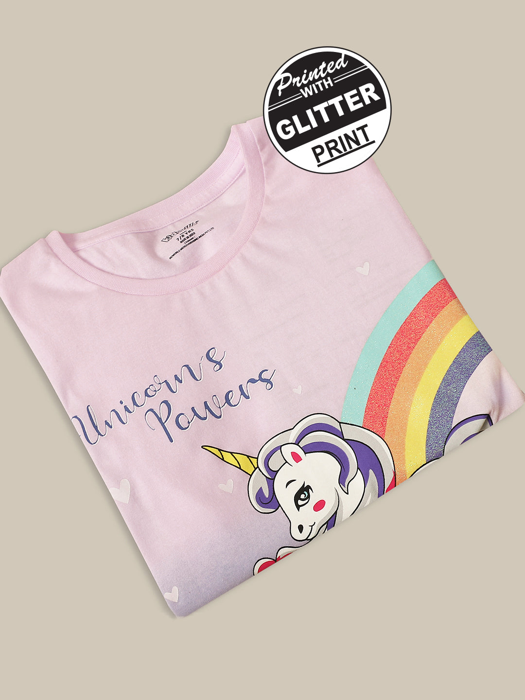 Unicorns Regular Fit Tshirt For Girls