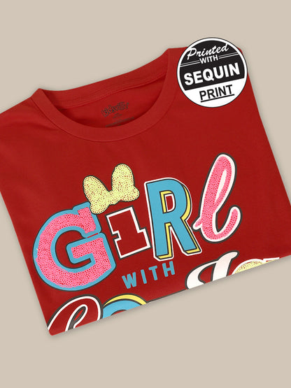 Mickey & Friends Regular Fit Tshirt For Girls