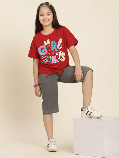 Mickey & Friends Regular Fit Tshirt For Girls