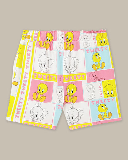 Looney Tunes Relaxed Fit Shorts For Girls