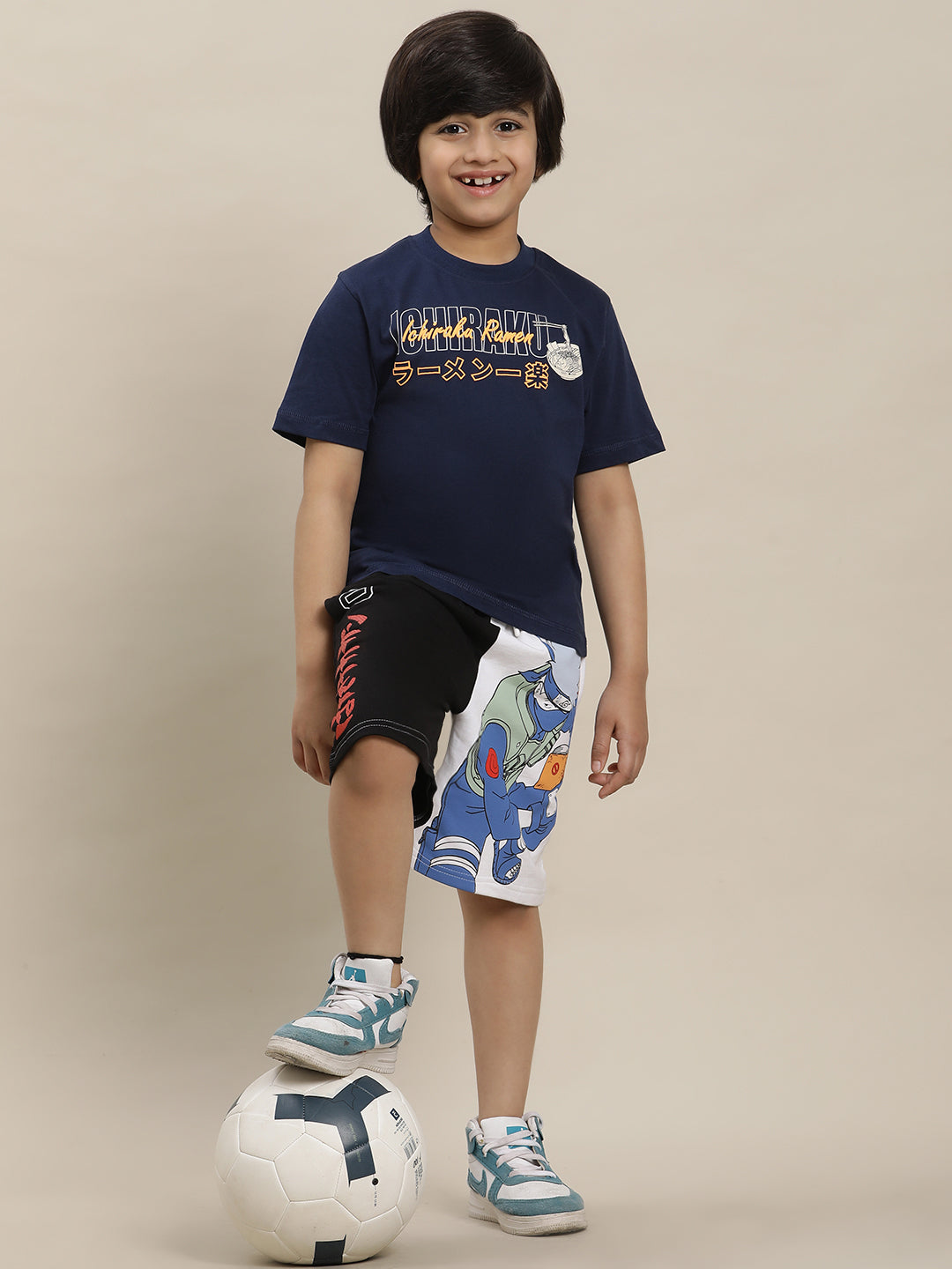 Naruto Regular Fit Shorts For Boys