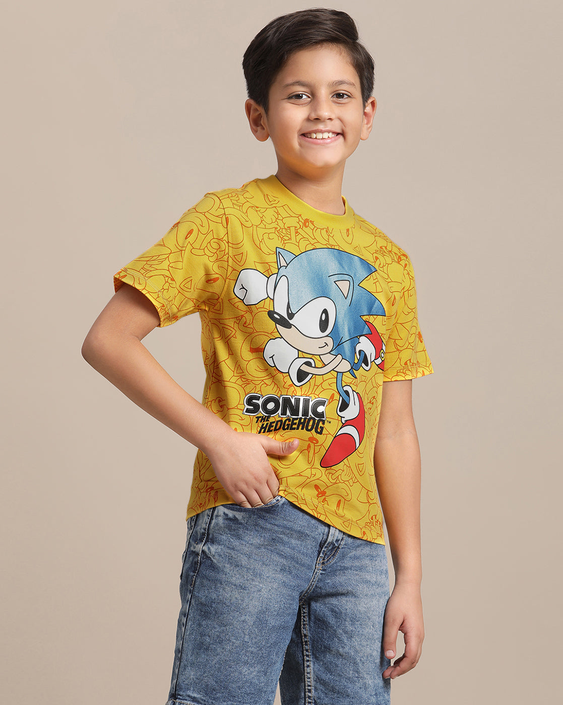 Sonic Classic Regular Fit Tshirt For Boys