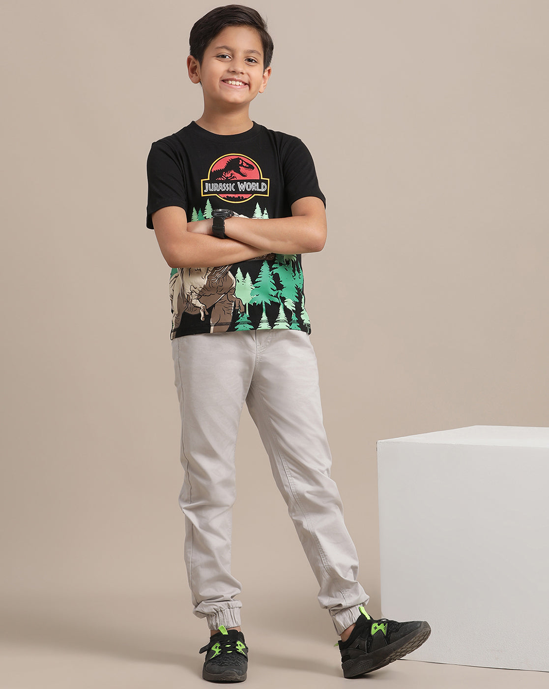 Jurassic World Regular Fit Tshirt For Boys