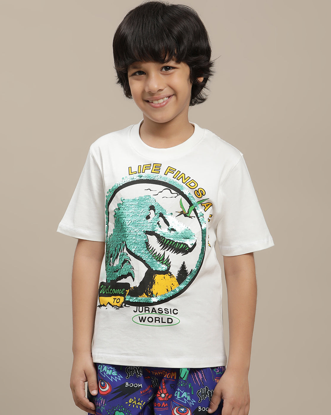 Jurassic World Regular Fit Tshirt For Boys