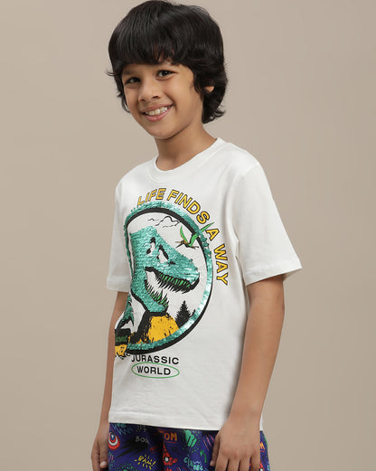 Jurassic World Regular Fit Tshirt For Boys