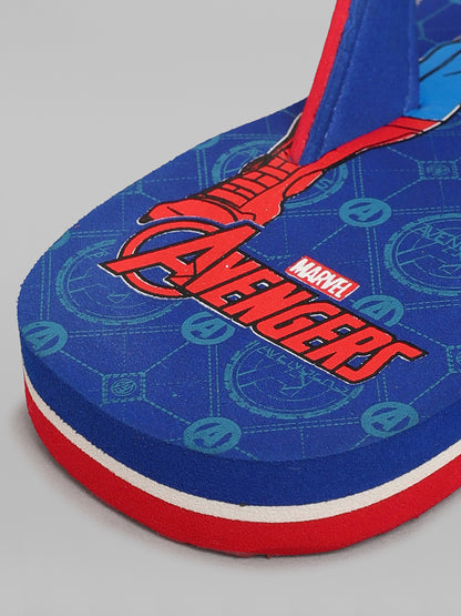 Captain America Royal Blue Flip-Flops For Kids Boys