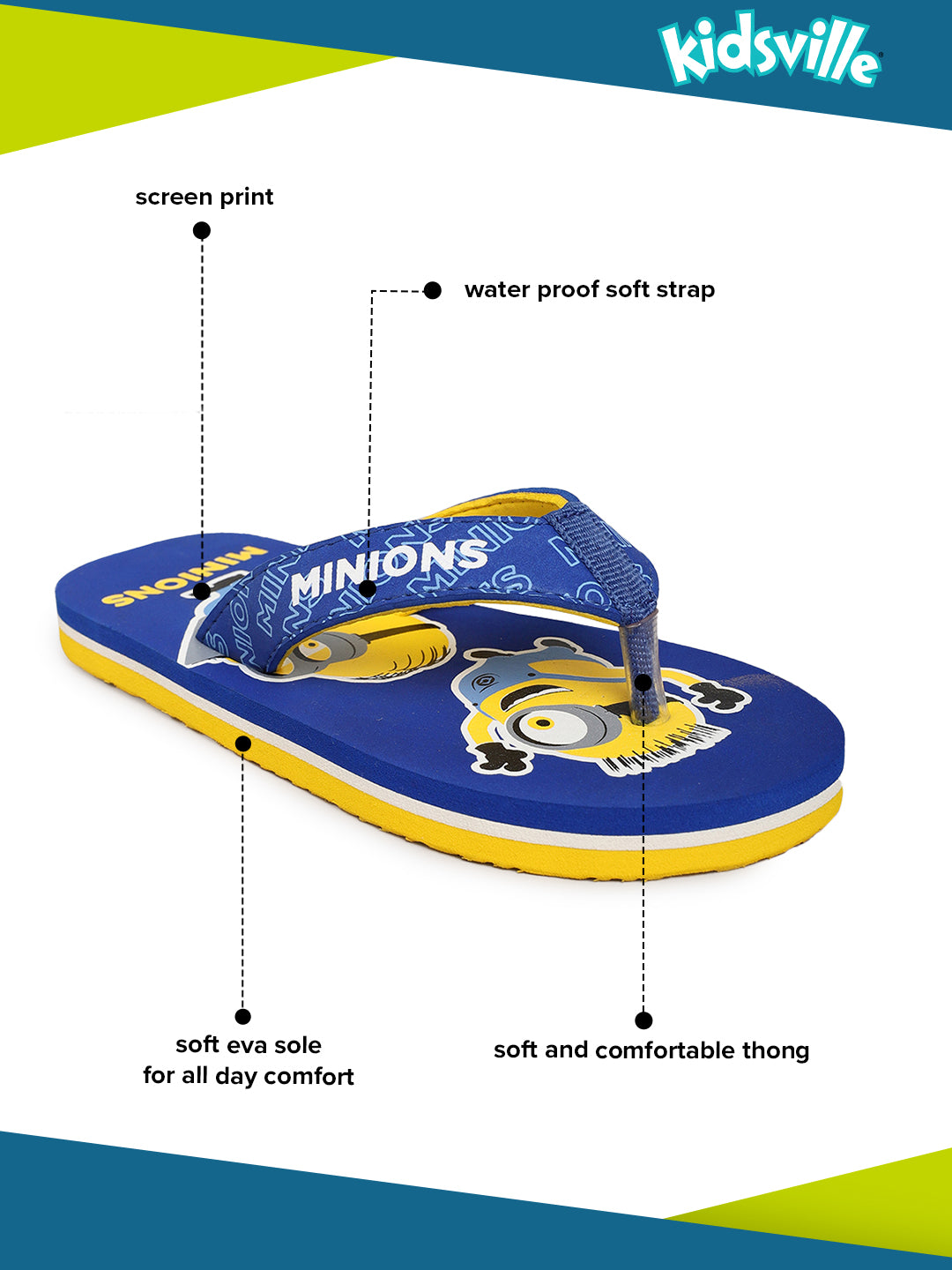 Minions Flip-Flops For Kids Boys