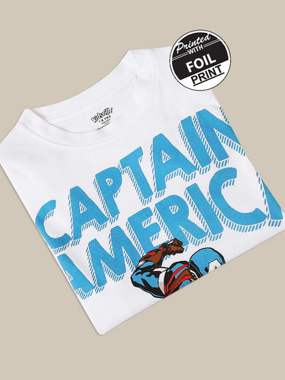 Captain America Regular Fit Tshirt For Boys