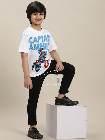 Captain America Regular Fit Tshirt For Boys