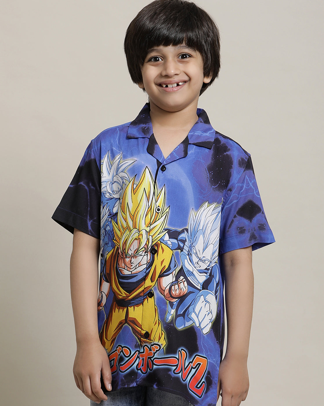 Dragon Ball Z Regular Fit Shirt For Boys