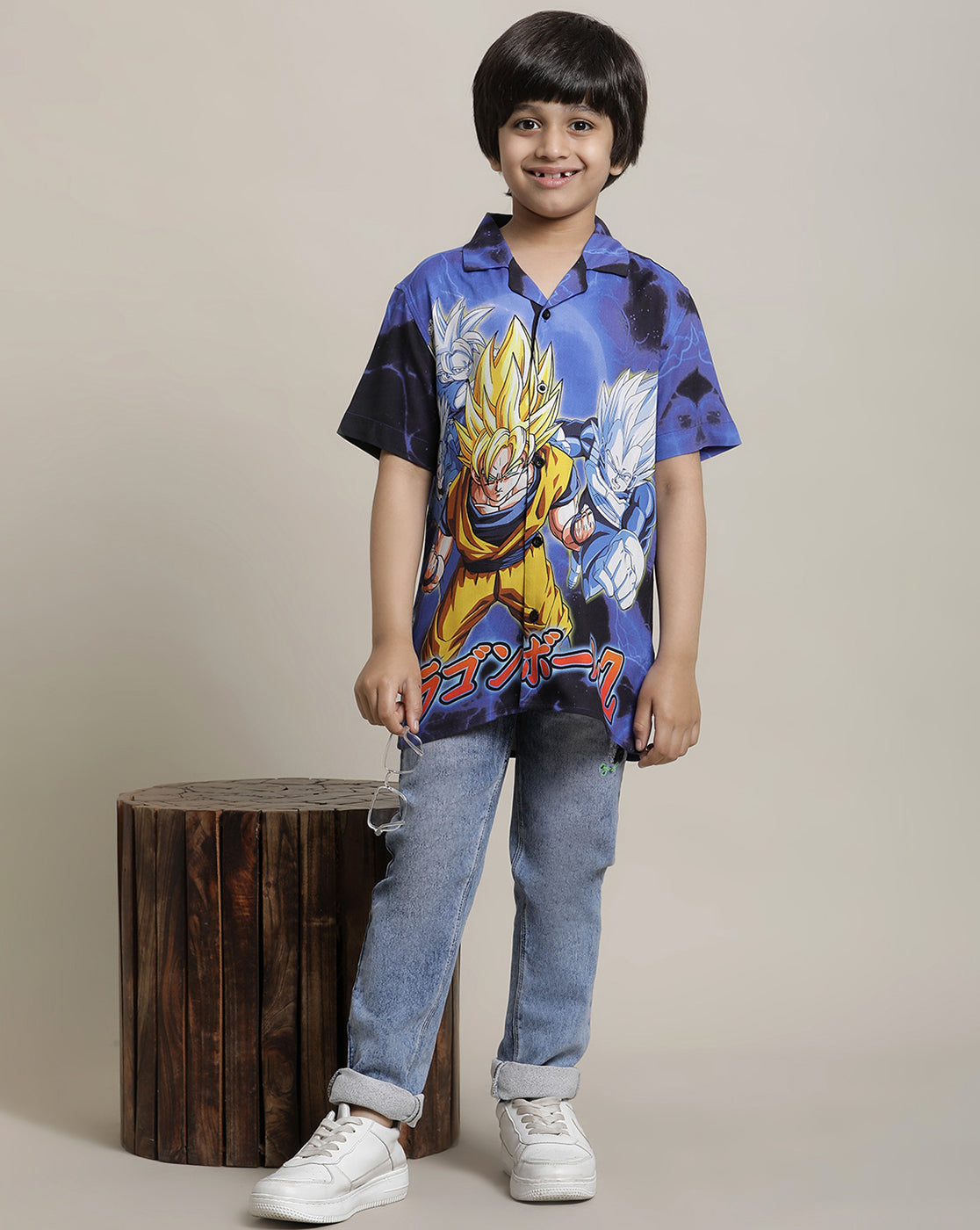 Dragon Ball Z Regular Fit Shirt For Boys