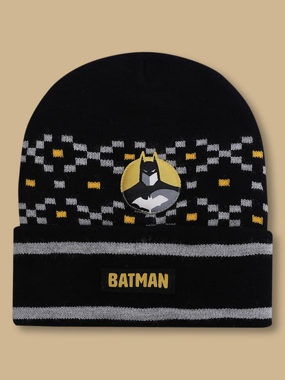 Kids Boys Batman Black Beanies