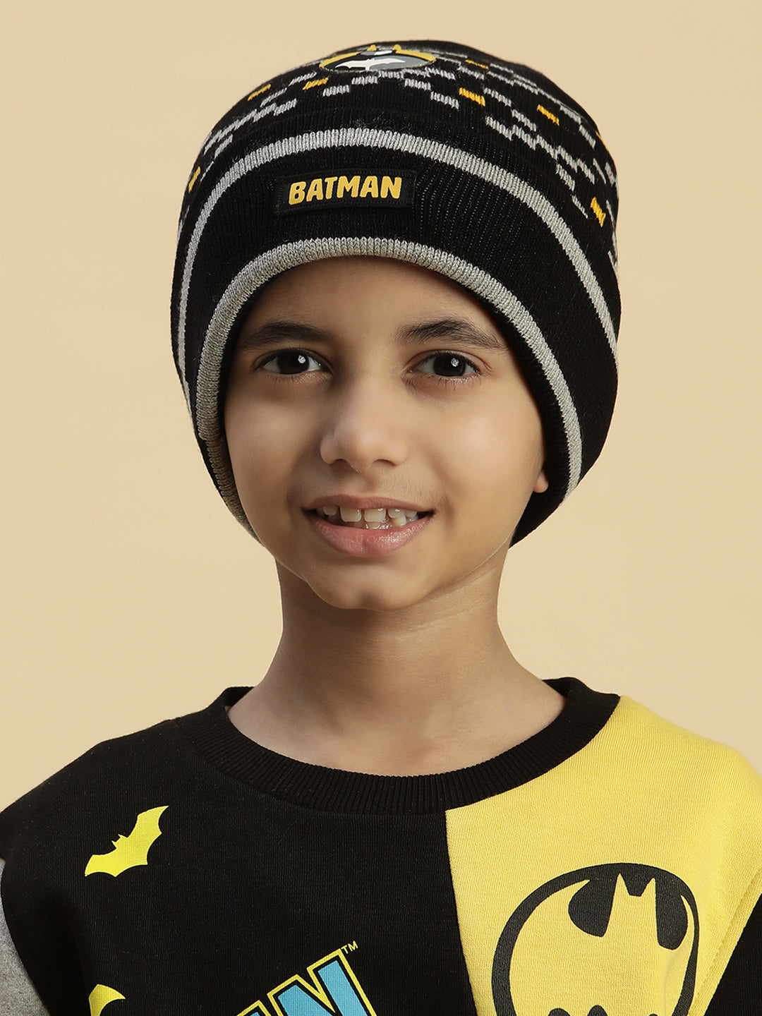 Kids Boys Batman Black Beanies