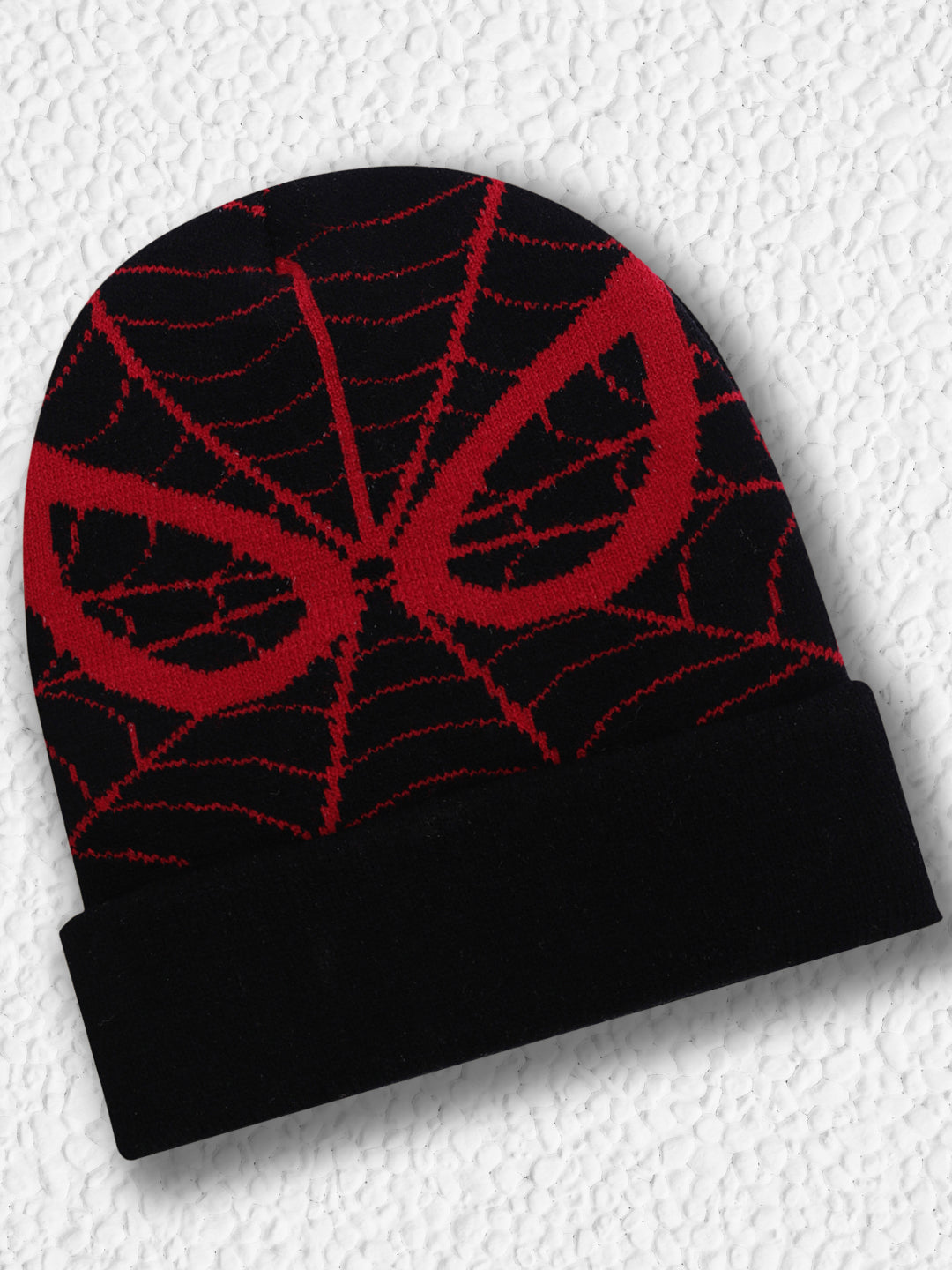 Kids Boys Spiderman Black Beanies