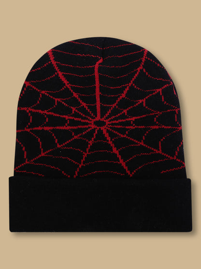 Kids Boys Spiderman Black Beanies