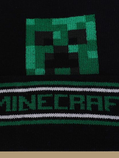 Kids Boys Minecraft Black Beanies