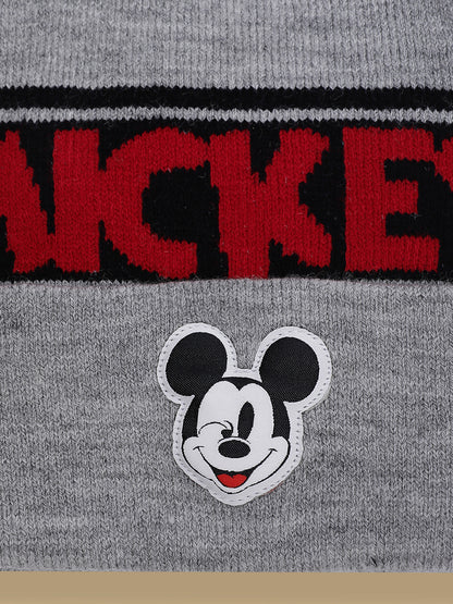 Kids Boys Mickey & Friends Grey Beanies