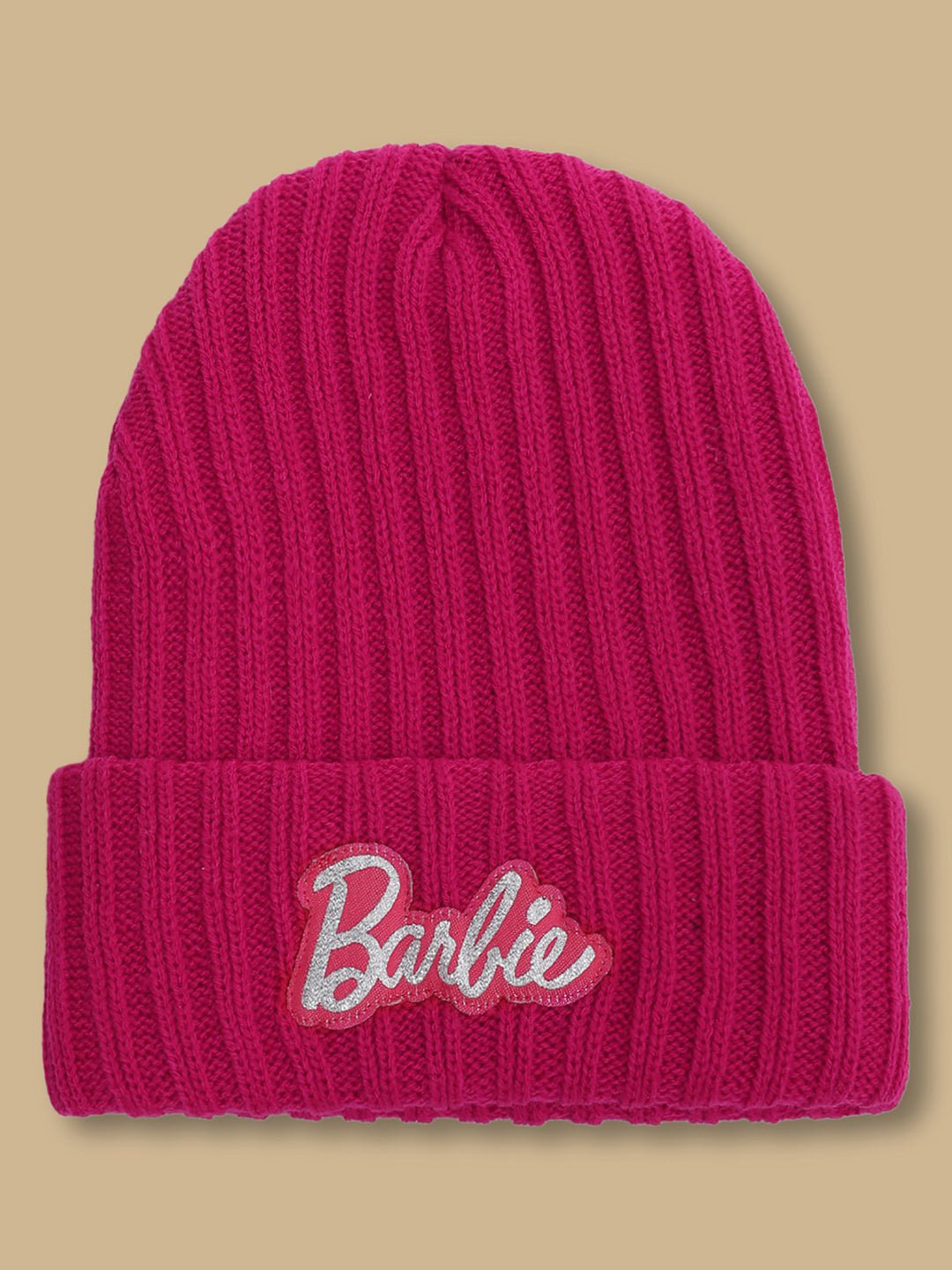 Kids Girls Barbie Pink Beanies