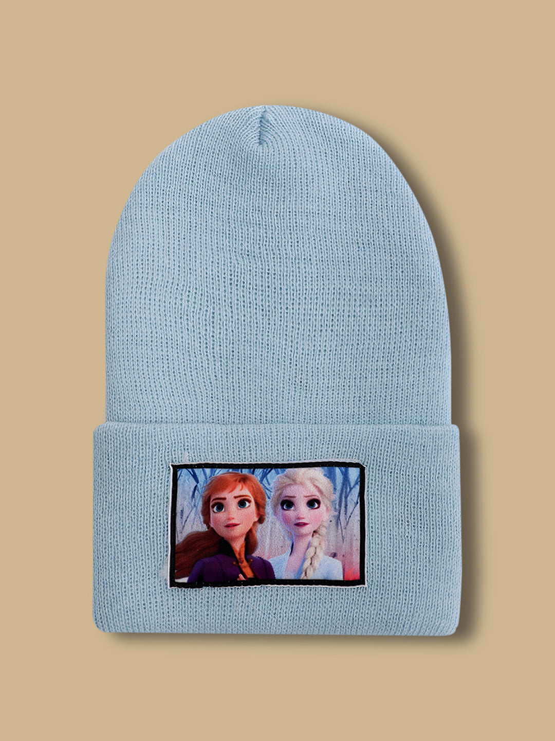 Kids Girls Frozen Light Blue Beanies