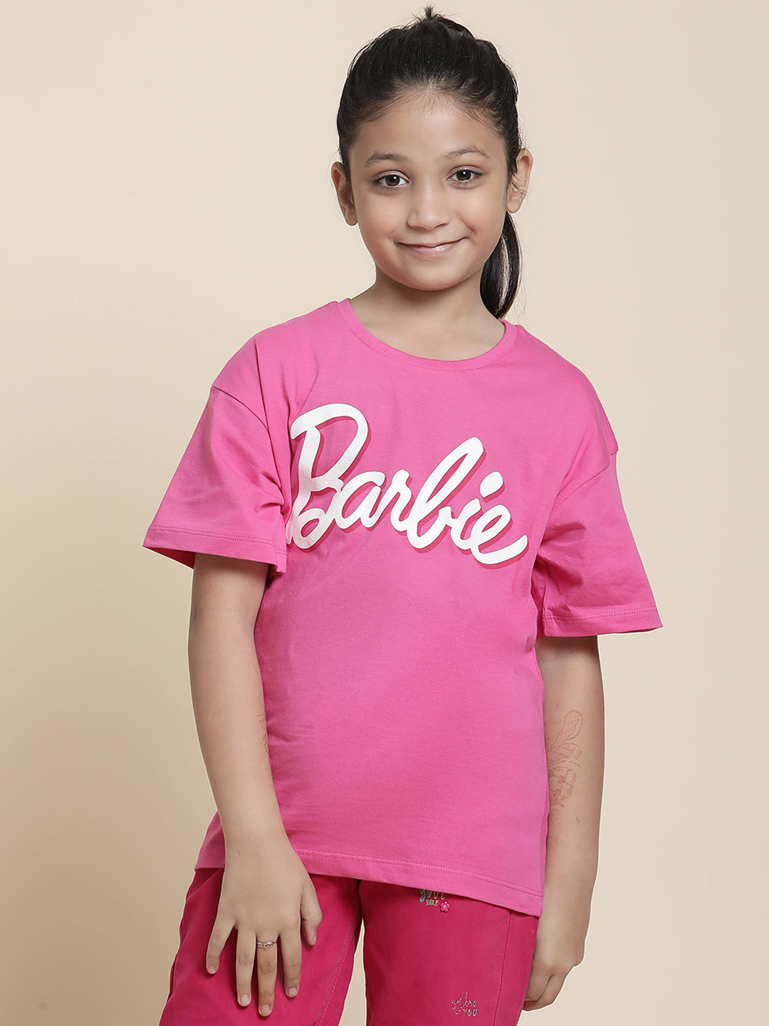 Barbie Relaxed Fit Tshirt For Girls