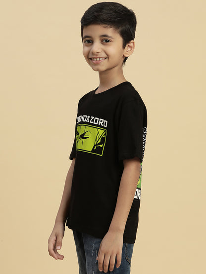 One Piece Black Tshirt For Boys