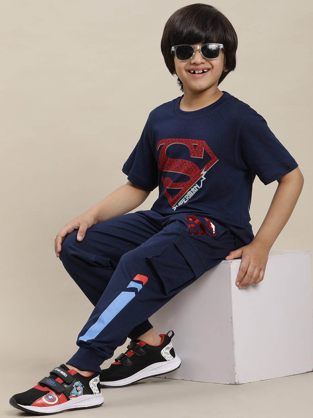 Superman Regular Fit Tshirt For Boys