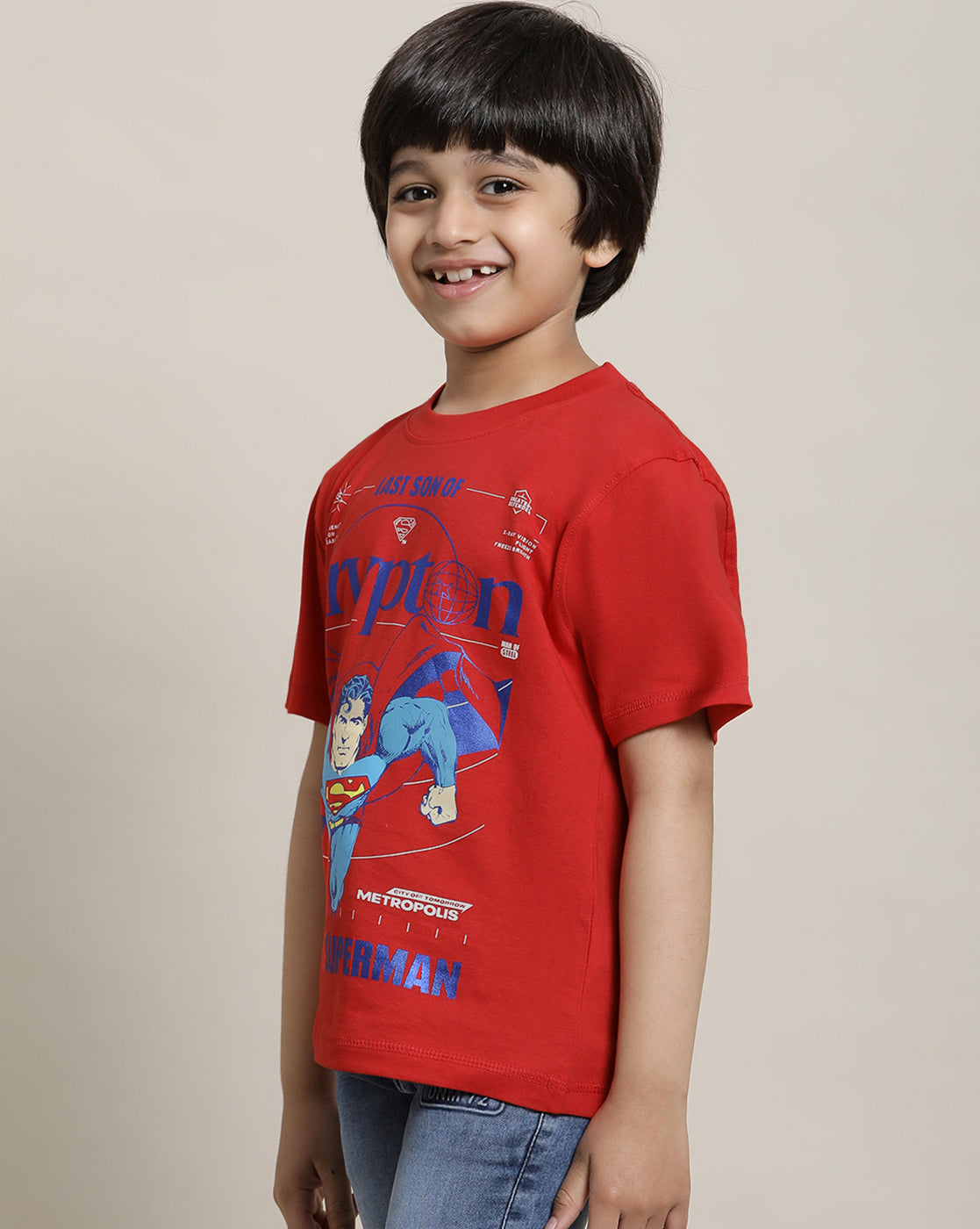 Superman Regular Fit Tshirt For Boys